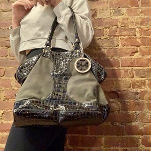 Tory Burch Alligator Embossed Handbag